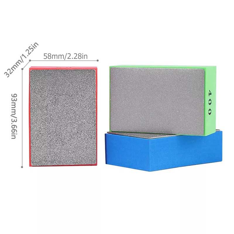 4x алмазный шлифовальный диск ручная полировальная колодка шлифовальный блок для плитки стекла мрамора