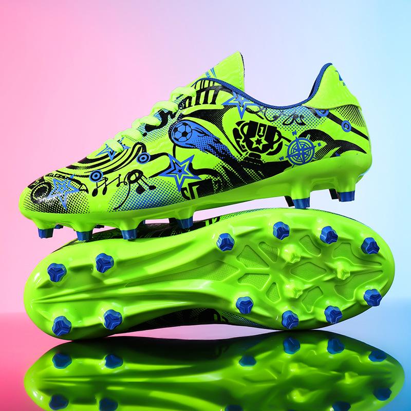 Детские профессиональные футбольные бутсы с длинными шипами для мальчиков и девочек - Средние и большие размеры