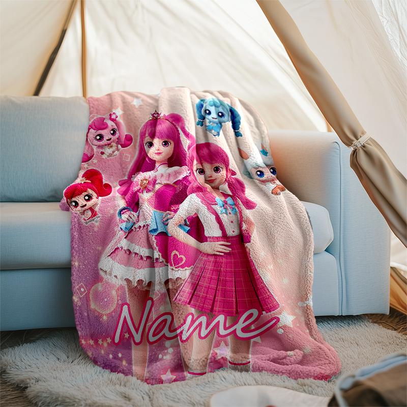 Personalized Custom Name Blanket - Catch! Teenieping Print Design,Blanket for Sofa,Bed,Travel,Camping - Soft and Warm, Great Gift