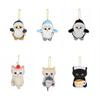 Japanese Style Shark Cat Plush Doll Kawaii Shrimp Cat Bag Charm Soft Pp Cotton Toy