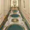European Style Luxury Corridor Carpet Golden Stripes Decor Hotel Non-slip Runners Rugs Villa Stair Passageway Custom Long Mats