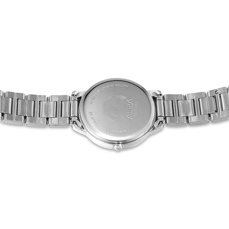 Seiko ALBA Кварцевые Часы с Браслетом из Нержавеющей Стали Женские Часы Серебристый Циферблат AH7W31X1