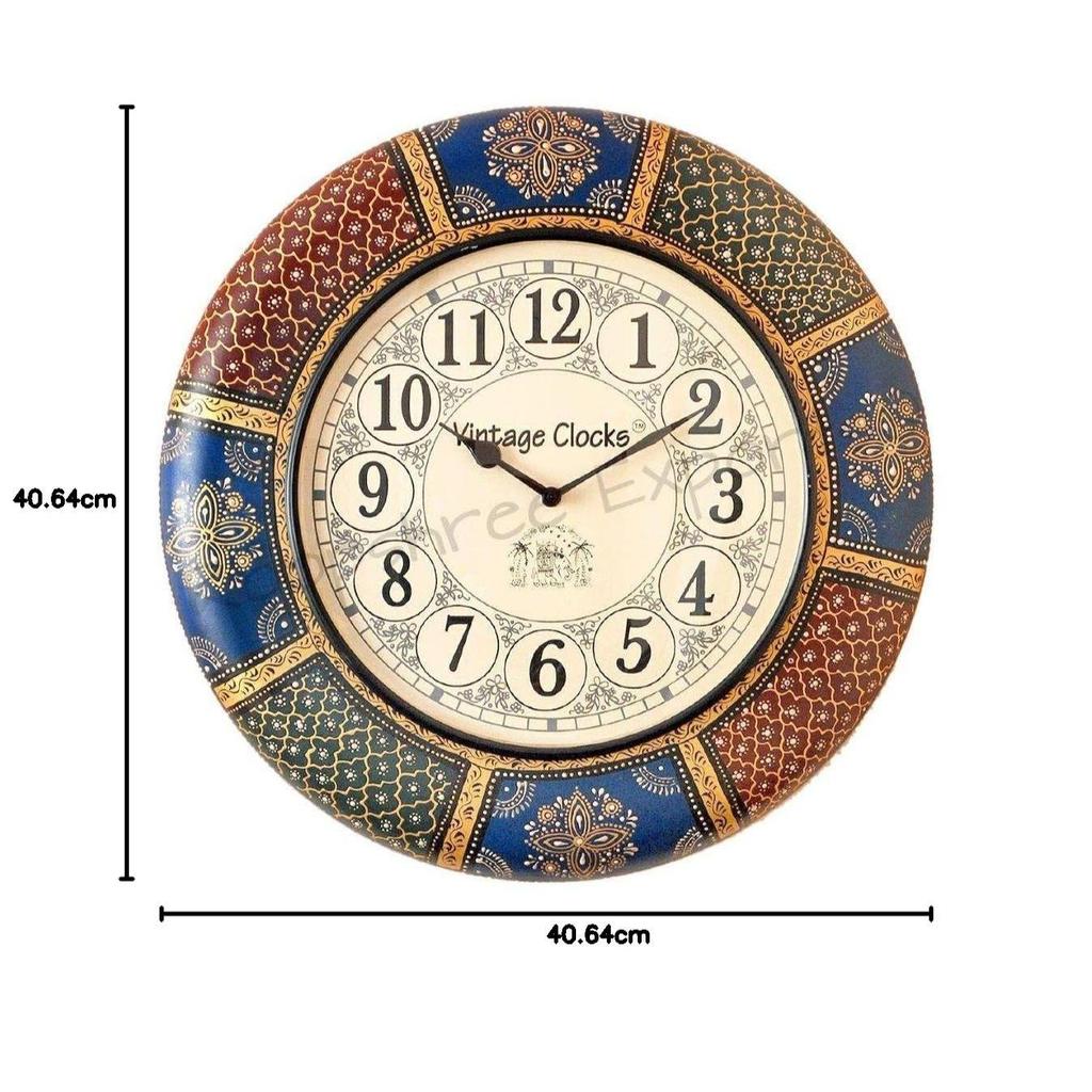 Деревянные настенные часы ручной работы / 16 дюймов (40 См'С)