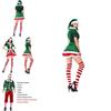 Vibrant Xmas Party Fancy Dress With Soft Touch Velvet Santa's Helper Costume