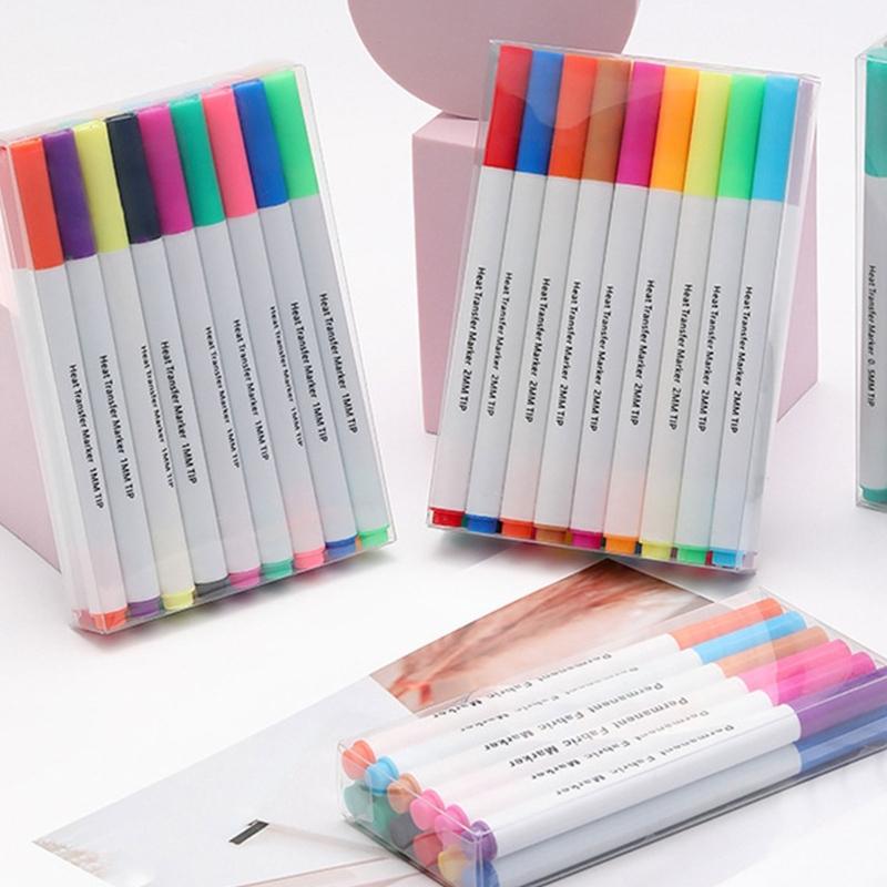 12/18 Цветной маркер-трансфер для утюга для футболок, холщовых сумок, шляп, росписи одежды