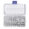 200PCS E Clip Assortment Kit Stainless Steel Good Tension Strength External Retaining Circlip for