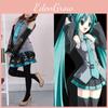Аниме Hatsune Miku Vocaloid Косплей Костюм Парик Топы Платье Галстук Полный Наряд
