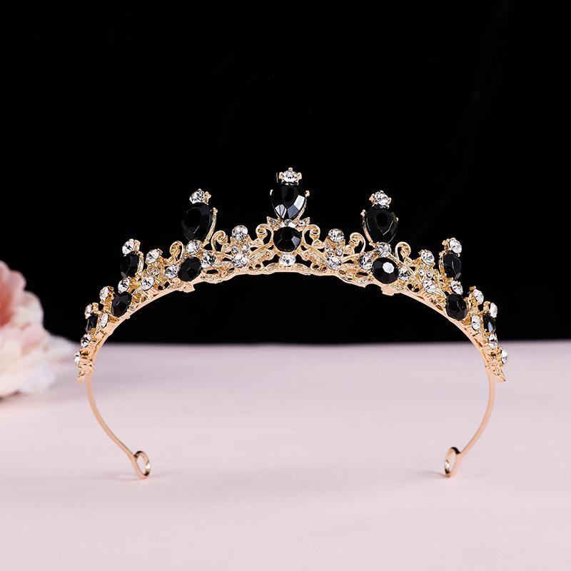 Элегантная красочная тиара корона для женщин и девочек вечеринка свадьба принцесса свадебная корона украшения для волос
