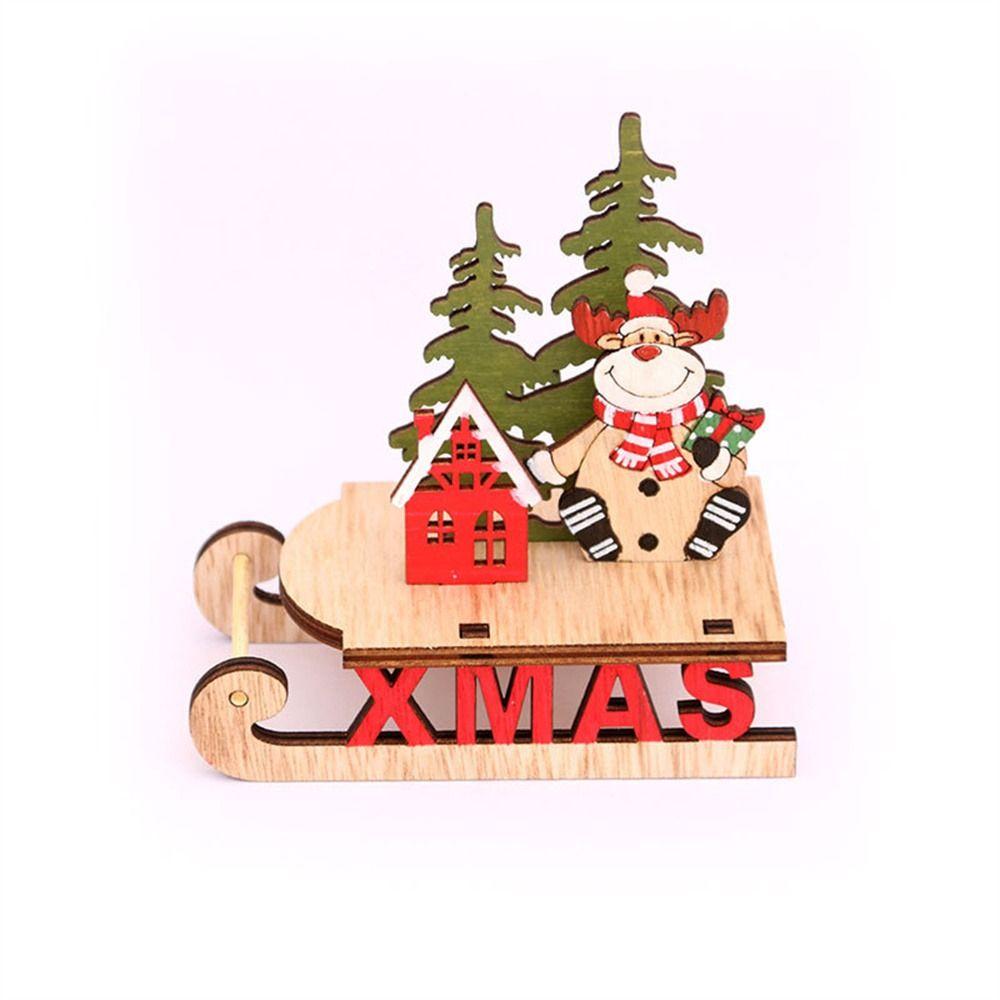 Christmas Tree Santa Snowman Christmas Decorations DIY Assembly Assembly Decorations Xmas Sled