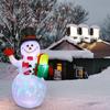 5FT Christmas Inflatables Snowman Shaped LED Rotating Colored Lights Blow Up Xmas Inflatable Props