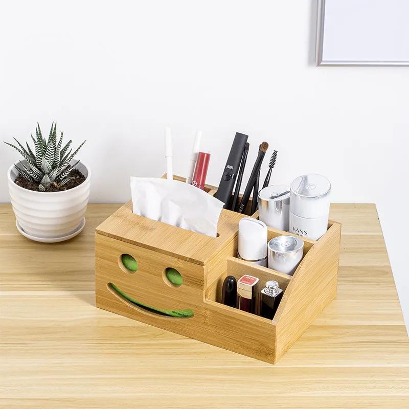 Многофункциональная коробка для салфеток для дома, гостиной, креативная деревянная бумажная коробка, настольный органайзер, декоративное украшение для рукоделия, пульт дистанционного управления, чехол для хранения ключей