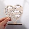 Декор для вечеринки в форме сердца Деревянные вырезы для мамы День матери Идеальный подарок Подарочный орнамент Сердце Табличка Табличка Полый орнамент