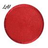 Modern Matte Texture Table Cover Christmas Round Mat with Tassel Heat Resistant PP Placemat Decorative Vase Waterproof for Holiday And New