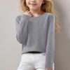 Girls Long Sleeve Round Neck Knit Pullover Jumper Tops Spring Base Layer Top Thermal Undershirt Youth Underwear 8-16Years