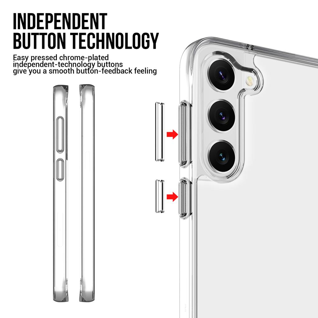 For Samsung Galaxy S22 S23 Plus Utra Note 20 10 8 9 A52 A71 A12 Space Transparent Cover Bumper High Hardness Acrylic Clear Phone Case