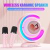 YS110 Wireless Bluetooth Speaker Karaoke Sound Home Theater Dual Microphone Mini Music Box TF/USB/Variable Sound Multi Function