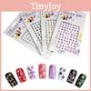 Customizable 3d Nail Art Stickers With Stylish Letter Designs For Unique Nail Art Creations