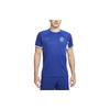Colorblock Logo Short Sleeve Soccer Jersey Men Tops Blue DX2685-496