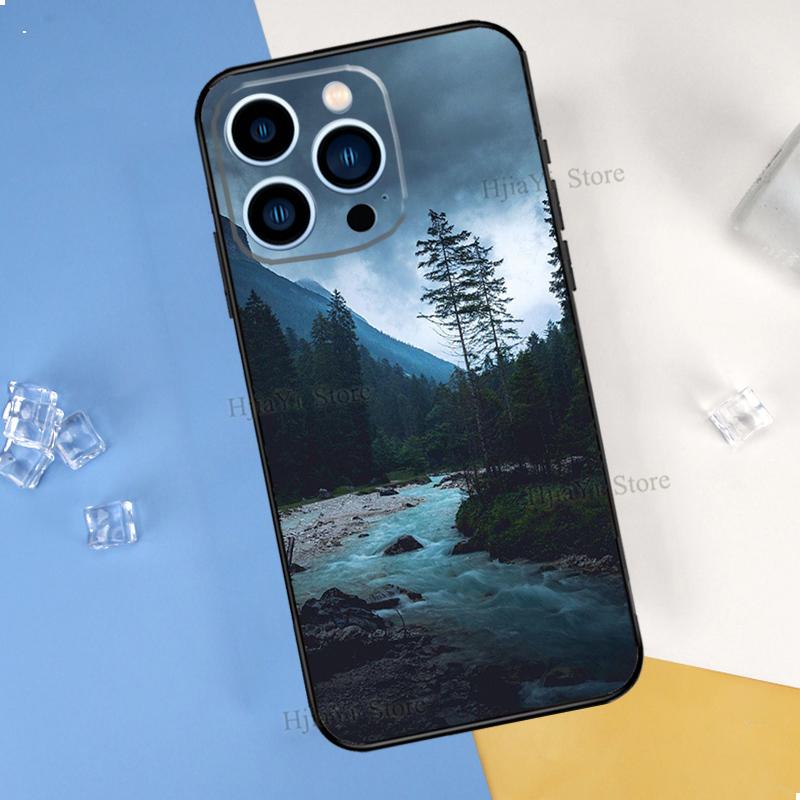 Красивый чехол для телефона Nature Forest Tree для iPhone 13 12 11 Pro Max mini SE 2020 X XR XS Max 7 8 Plus Cover Coque