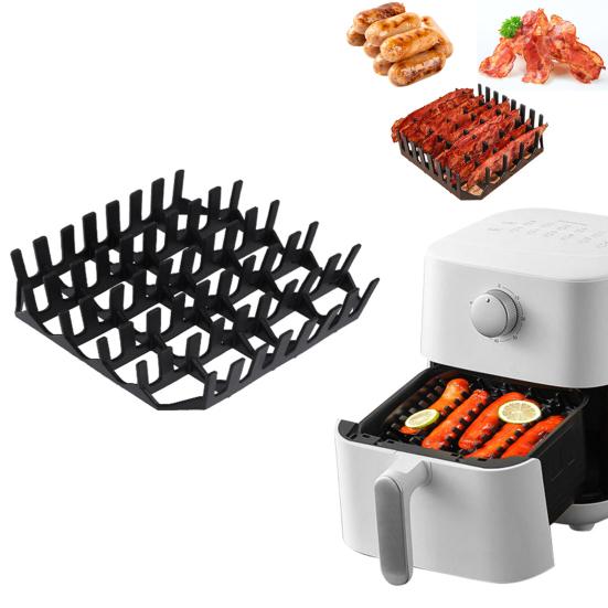 Силиконовый вкладыш для фритюрницы Yousheng с разделителем, квадратные многоразовые вставки, подставка для фритюрницы пищевого класса для приготовления хот-догов на гриле