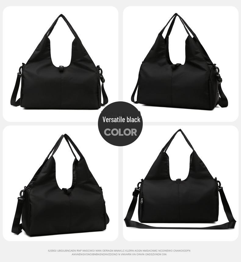 Женская сумка для йоги и фитнеса 2024 года: Включает в себя фиксированный держатель для коврика, несколько мест для хранения, отдельный отсек для обуви, идеально подходит для коротких поездок