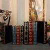 2 шт. Поддельная коробка для книг, винтажная упаковка для хранения книг, ювелирных изделий, украшения для учебных книг, деревянные антикварные классические декоративные поддельные книги (302)