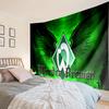 Green Bremen Pattern Tapestry, Unique Design Tapestry, Wall Decor for Bedroom,Livingroom, Playroom,Heartwarming Fan Holiday Gifts