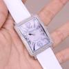 Spin Crystal Luxury Melissa Davena Lady Women's Watch Elegant Rhinestone Fashion Hours Dress Bracelet Girl's Party Gift Box