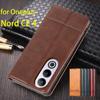 Deluxe Magnetic Adsorption Leather Fitted Case for Oneplus Nord CE 4 5G / CE4 5G Flip Cover Protective Case Capa Fundas Coque