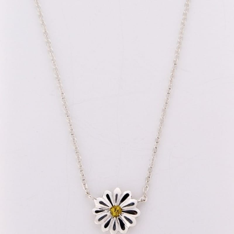 BELLOOGGI Daisy Sapphire necklace(S) Daisy Yellow Sapphire Necklace