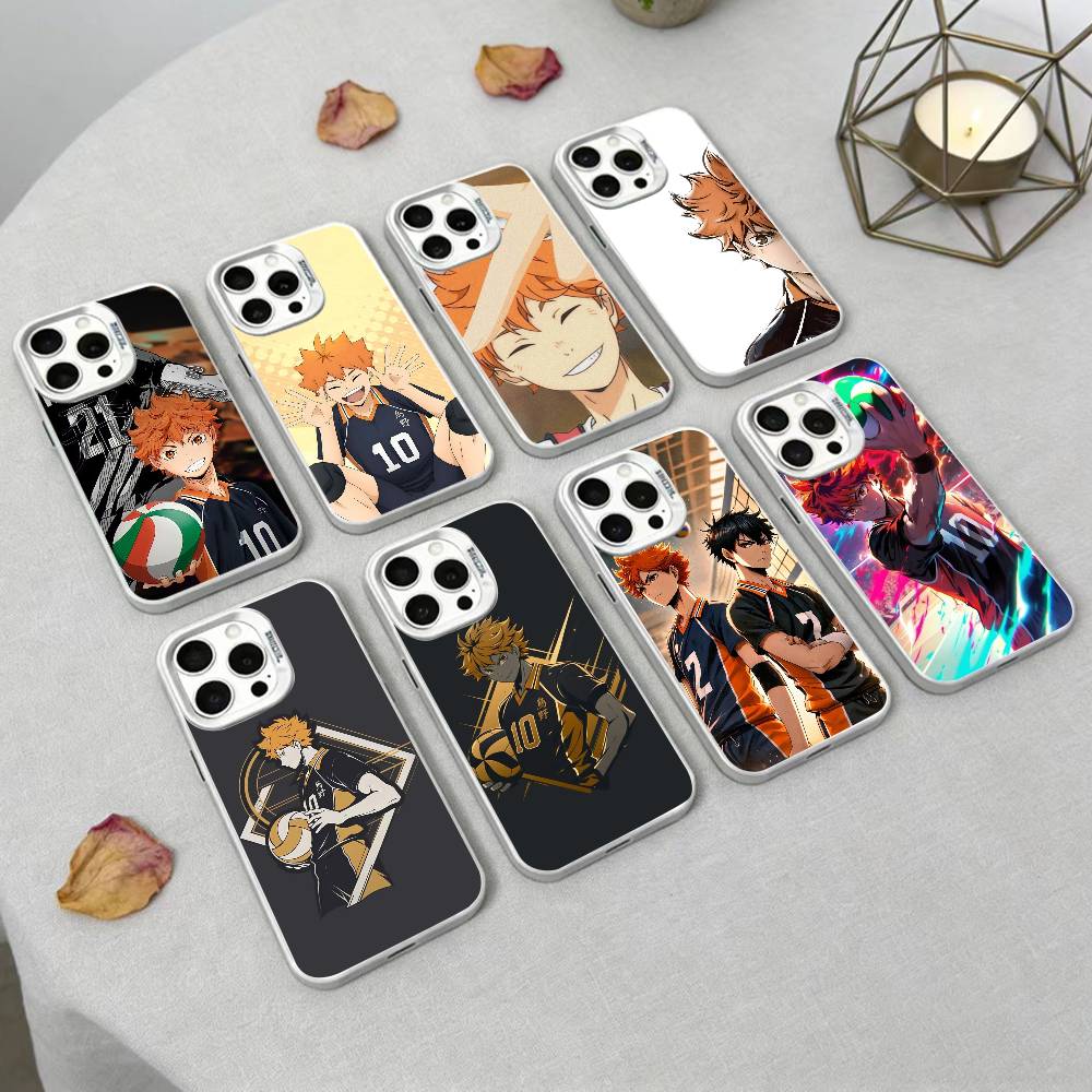 Чехол для телефона Аниме H-Haikyuu Хината Шоё Для iPhone17, 16,15,14,13,12 Pro Max белый Конфетный Матовый Ударопрочный Чехол