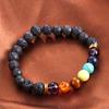 7 Chakra Beaded Bracelet Natural Stone Diffuser Bracelet Jewelry
