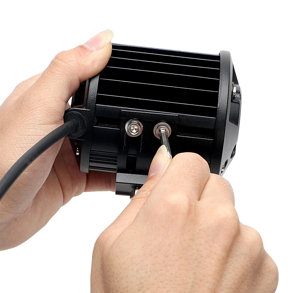 Для трактора, лодки, бездорожья, бездорожья, 4-дюймовая светодиодная световая панель, 2 шт./компл., автомобильный свет, рабочий свет для стайлинга автомобиля, DC12V 24V