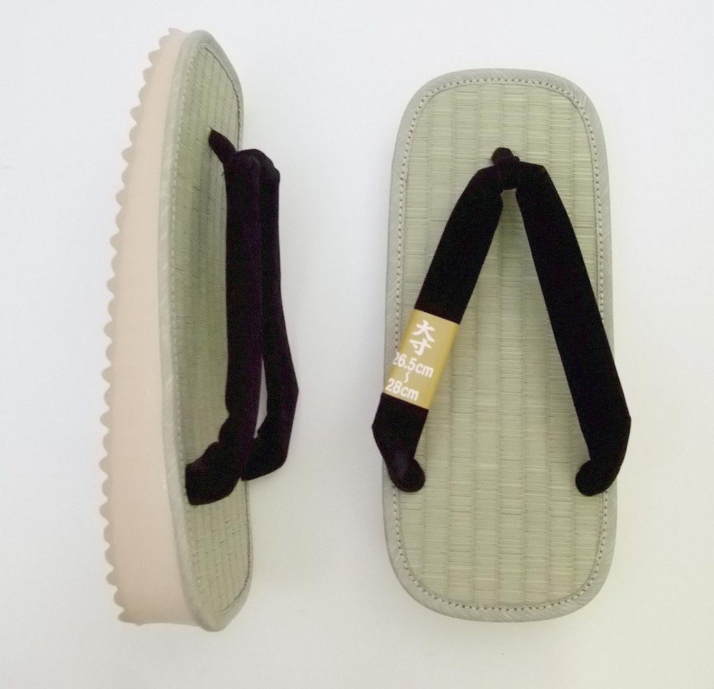 Асакуса Кимоно Сити в складном сетта размер губчатая подошва повседневная одежда или обувь Rush гэта сандалии кимоно юката черный [Сделано в Японии] Мужская <<LL large> >