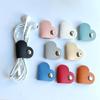 5Pcs Leather Cable Winder Earphone Accessories Cord Organizer Charger Cable Protector Clips Cord Holder Cable Management