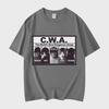 CWA Самая опасная группа в мире Смешной мем про кота Графические футболки Мода Винтаж Футболка с коротким рукавом Унисекс Хлопковые футболки