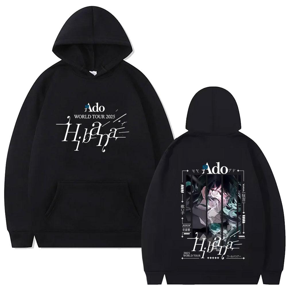 Limited Ado World Tour 2025 Hibana Hoodie Unisex Fashion Japanese Style Streetwear Unisex Casual Vintage Oversized Hoodies