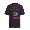 Stronger Better Faster Techno Music Party Summer Cotton Organic Mens T-Shirt
