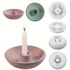 Circular Candle Base Silicone Mold DIY Concrete Candle Holder Mold Gypsum Cement Candle Holder Silicone Resin Mold Home Supplies