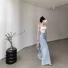 Spring/Autumn 2024 Women's Light Wide-Leg High-Waist Jeans