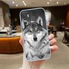 UP6 Animal Wolf Transparent Phone Case for Samsung Galaxy A04 A04S A14 A23 A34 A54 M23 M33 M52 M53