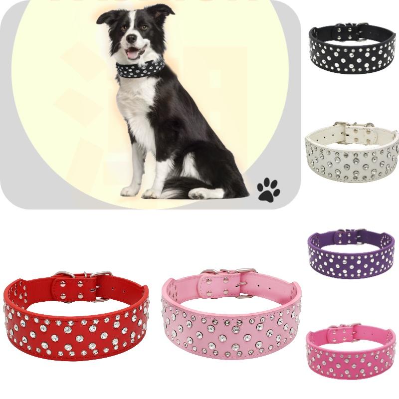 Расширяющаяся цепочка-ошейник для питомца с великолепным дизайном из страз, доступны различные цвета