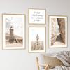 Beige Beach Lighthouse Reed Sea Waves Seascape Wall Art Canvas Painting Posters And Prints Wall Pictures For Living Room Decor