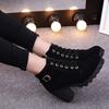 New Autumn Winter Women Boots Lace-up S Lidos Quality PU Fashion Skin Ankle Boots