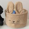 Plush Sundries Storage Baskets Rabbit Ears Toys Storage Soft Organizer Bag