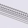 5 M/lot Stainless Steel Metal Ball Bead Chains For DIY Necklaces Jewelry Making Findings Accessories Dia 1.2 1.5 2.0 2.4 3.0mm