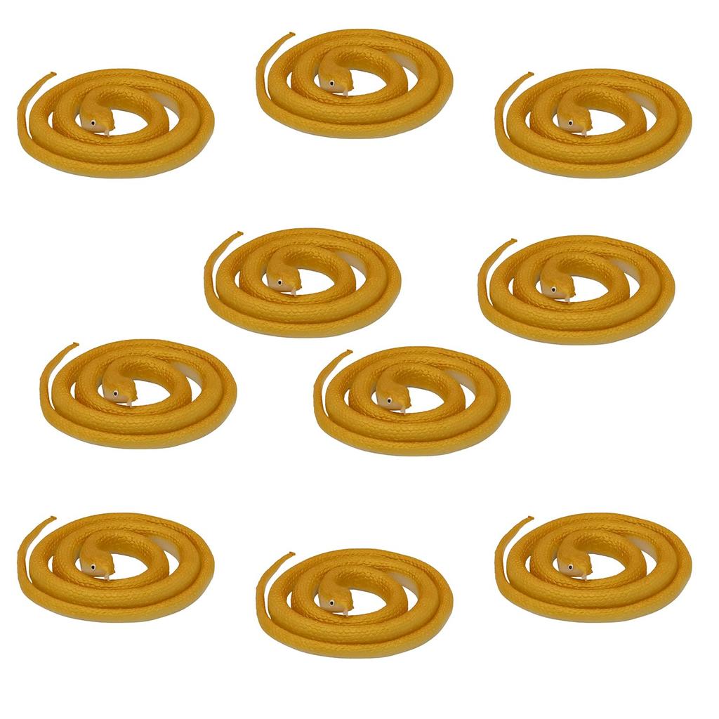 Castle Enterprises Good Luck Golden Snakes, Set of 10 [Japanese Souvenirs, Festivals, Events, Children's Parties, Street Stalls, and Fairs]
