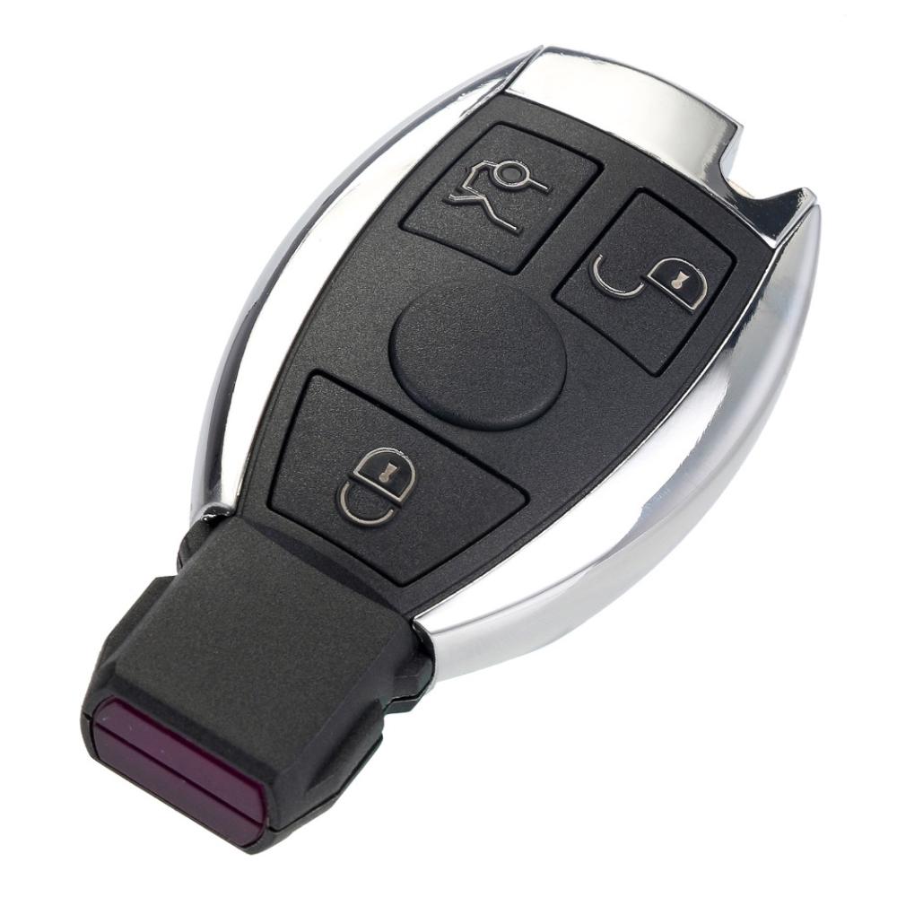433MHz 3 Buttons Keyless Uncut Flip Remote Key Fob for Mercedes Benz Year 2000+ NEC&BGA Control
