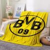 1 шт. Фланелевое одеяло с принтом BVB, Высокое качество, Для всех сезонов, Декор для дома, Тепло и уют, Идеально для рождественских подарков
