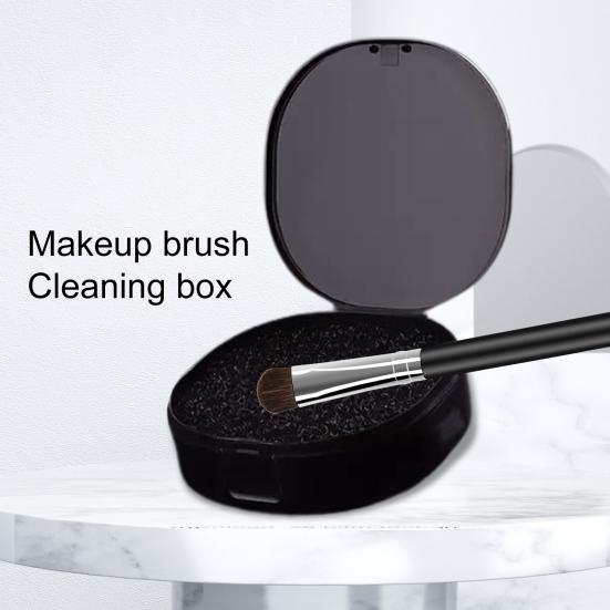 Useful Makeup Brush Cleaning Box Undeformable Deep Clean Washable Eyeshadow Scrubbing Tool Beauty Salon Supply